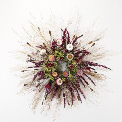 Heidekraut Strohblume Gräser