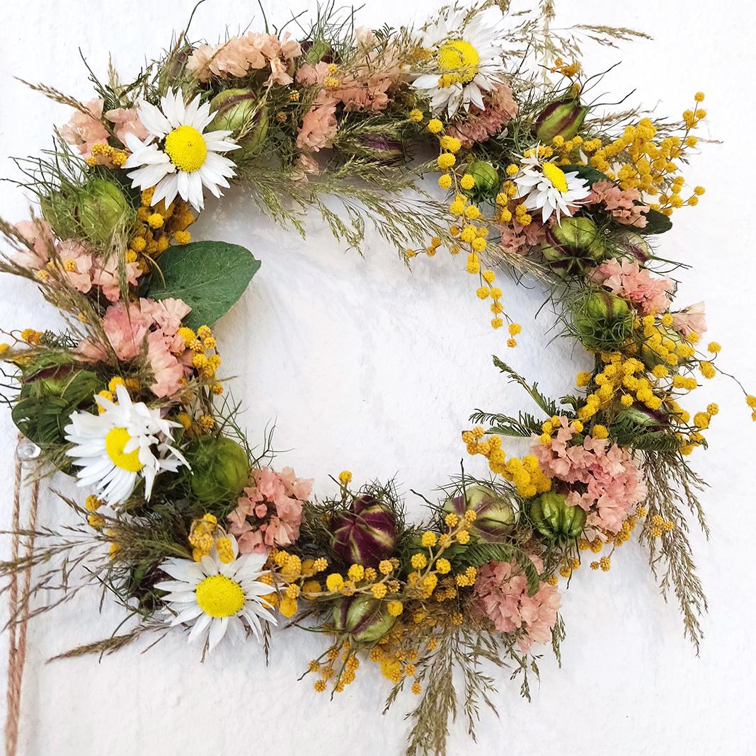 Rose,Strohblume,Mimose,Limonium